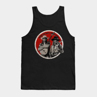 Stevie Ray Vaughan on color red Tank Top